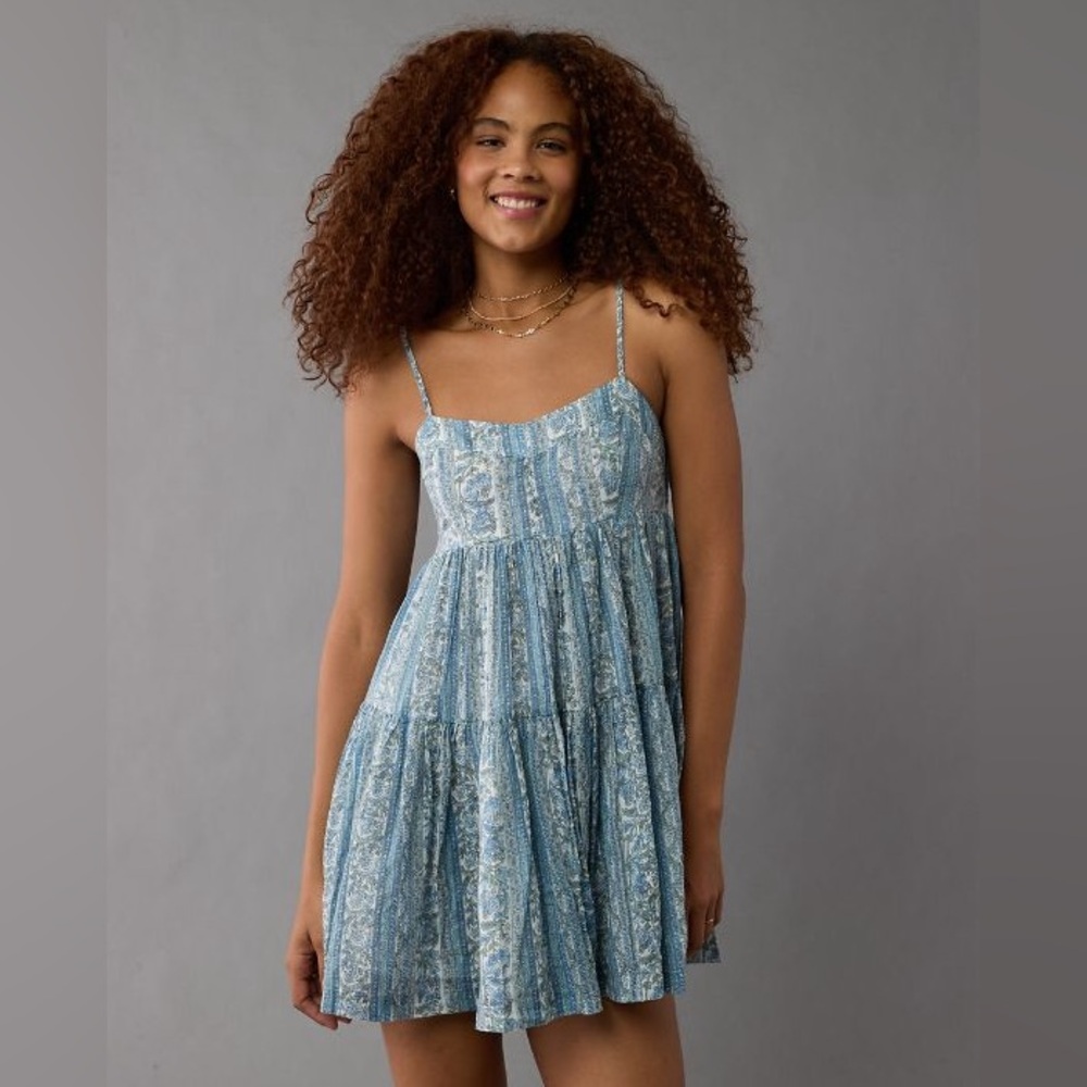 AE Tiered Babydoll Mini Dress